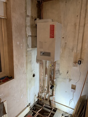 Installation of new boiler